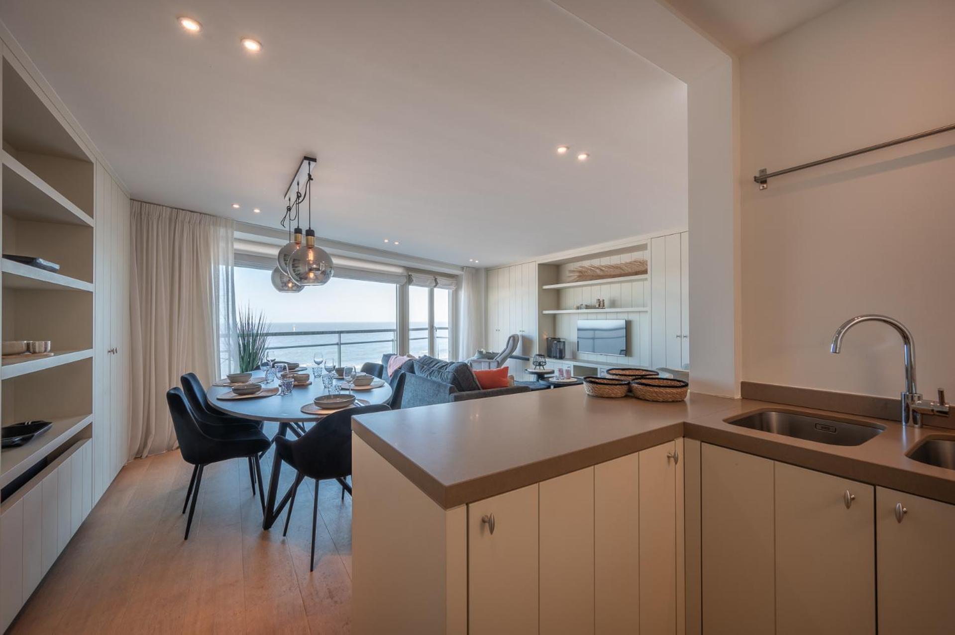 7E Verdiep Appartement Op De Zeedijk In Knokke Voor Max 6 Personen Dış mekan fotoğraf